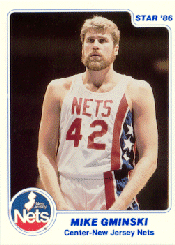 85-86 Star #62 Mike Gminski