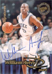 99-00 Press Pass #11 Standout Signature William Avery