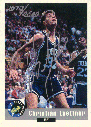 92-93 Classic Draft Picks Christian Laettner