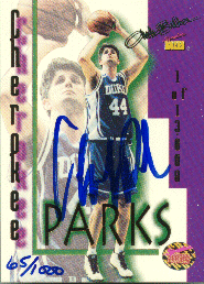 95-96 Signature Rookies Autobilia #12 Cherokee Parks